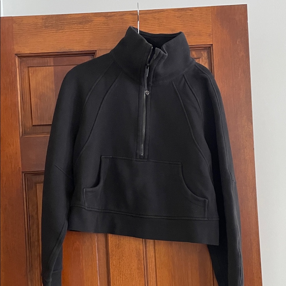 Black Half-Zip Pullover